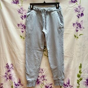 Fila Light Blue Joggers Tie Waist Mid Rise